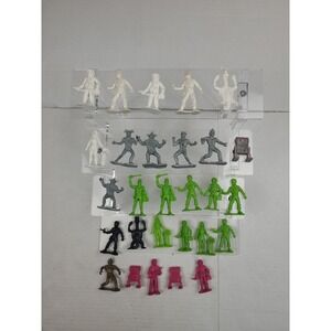 Vtg. 1970's Galaxy Laser Team figures TIM MEE Toys Lot‎ Pink Green White Silver